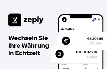 Changer Zeply Bitcoin en temps réel